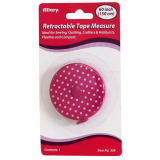 Allary Retractable Tape Measure Polka Dot Pink