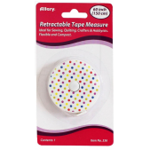 Allary Retractable Tape Measure Polka Dot White