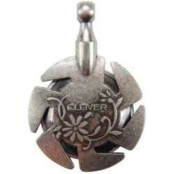 Clover Yarn Cutter Pendant (Antique Silver)