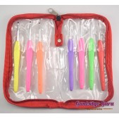 7-Pc. Aluminum Crochet Hook Set with Case