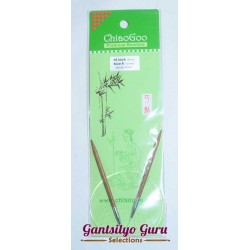 ChiaoGoo Bamboo Circular Knitting Needles Size 6 (4mm), 16 in.