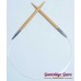 ChiaoGoo Bamboo Circular Knitting Needles Size 8 (5mm), 16 in.