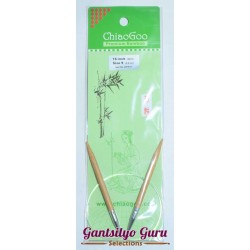 ChiaoGoo Bamboo Circular Knitting Needles Size 9 (5.5mm), 16 in.