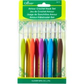 Clover Amour 9-Pc. Crochet Hook Set