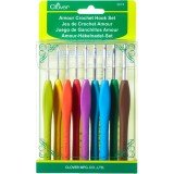 Clover Amour 9-Pc. Crochet Hook Set
