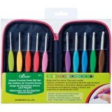 Clover Amour Crochet Hook Set With Case (10 Pcs.)