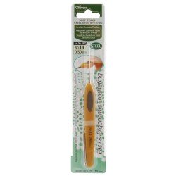 Clover Soft Touch Steel Crochet Hook 0.50MM