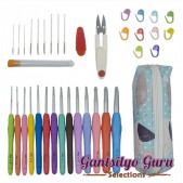 Crochet Hook Set and Accessories With Pouch B