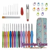 Crochet Hook Set and Accessories With Pouch A
