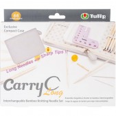 Tulip Carry C Interchangeable Bamboo Knitting Needle Set Long Tulip Carry C Interchangeable Bamboo Knitting Needle Set Long