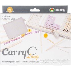 Tulip Carry C Interchangeable Bamboo Knitting Needle Set Long