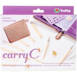 Tulip Carry C Interchangeable Bamboo Knitting Needle Set Short