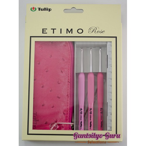 Etimo Tulip Rose Steel Crochet Hook Size 2/1.5mm