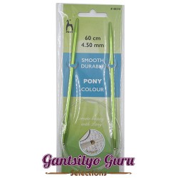Pony Colored Aluminum Circular Knitting Needles 4.5MM (60CM)