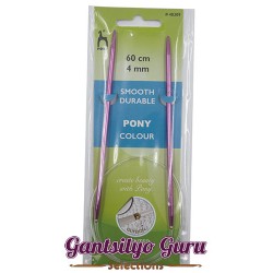 Pony Colored Aluminum Circular Knitting Needles 4MM (60CM)