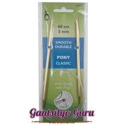 Pony Colored Aluminum Circular Knitting Needles 5MM (60CM)