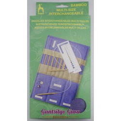Pony Interchangeable Bamboo Circular Knitting Pins