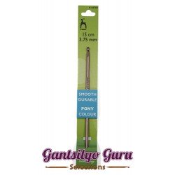 Pony Colored Aluminum Crochet Hook 3.75MM