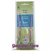 Pony Colored Aluminum Circular Knitting Needles 4MM (40CM)