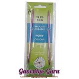 Pony Colored Aluminum Circular Knitting Needles 4MM (60CM)