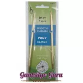 Pony Colored Aluminum Circular Knitting Needles 5MM (60CM)