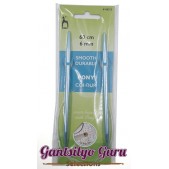 Pony Colored Aluminum Circular Knitting Needles 6MM (60CM)