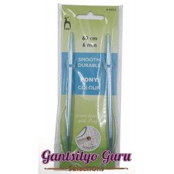 Pony Colored Aluminum Circular Knitting Needles 6MM (60CM)
