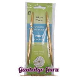 Pony Colored Aluminum Circular Knitting Needles 7MM (60CM)