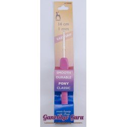 Pony Easy Grip Flat Steel Crochet Hook 1.00MM