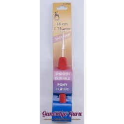 Pony Easy Grip Flat Steel Crochet Hook 1.25MM