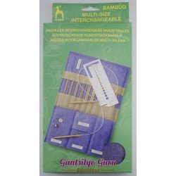 Pony Interchangeable Bamboo Circular Knitting Pins