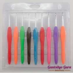 9-Pc. Aluminum Crochet Hook Set