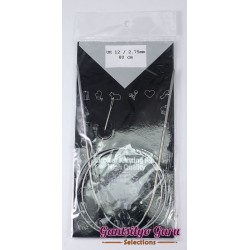 Steel Circular Knitting Needles 12 / 2.75mm (80 cm)