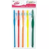 Susan Bates Crystalites Acrylic 5-Pc. Crochet Hook Set