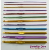 12-Pc. Aluminum Crochet Hook Set