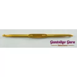 Double-Ended Aluminum Crochet Hook 7/0 - 8/0