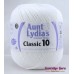 Aunt Lydias Classic Crochet Thread 10 Large White