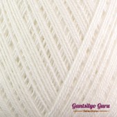 Cannon Mercerized Cotton 8 Thread Ball White Cannon Mercerized Cotton 8 Thread Ball White