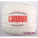 Cannon Mercerized Cotton 8 Thread Ball White