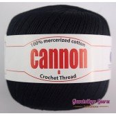 Cannon Mercerized Cotton 8 Thread Ball Black