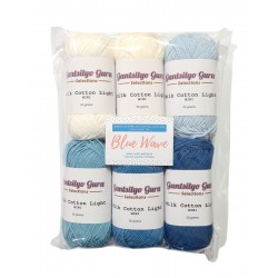 Gantsilyo Guru Milk Cotton Light Mini Color Palette Blue Wave