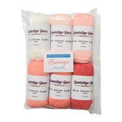 Gantsilyo Guru Milk Cotton Light Mini Color Palette Flamingo