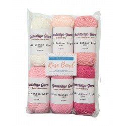 Gantsilyo Guru Milk Cotton Light Mini Color Palette Rose Bowl