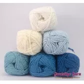 Gantsilyo Guru Milk Cotton Light Mini Color Palette Blue Wave