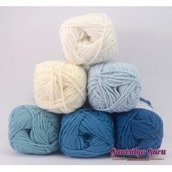 Gantsilyo Guru Milk Cotton Light Mini Color Palette Blue Wave