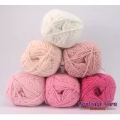 Gantsilyo Guru Milk Cotton Light Mini Color Palette Rose Bowl