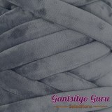 Velvet Jumbo Tube Dark Grey