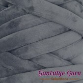 Velvet Jumbo Tube Dark Grey