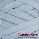 Velvet Jumbo Tube Ice Blue