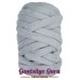 Velvet Jumbo Tube Light Grey